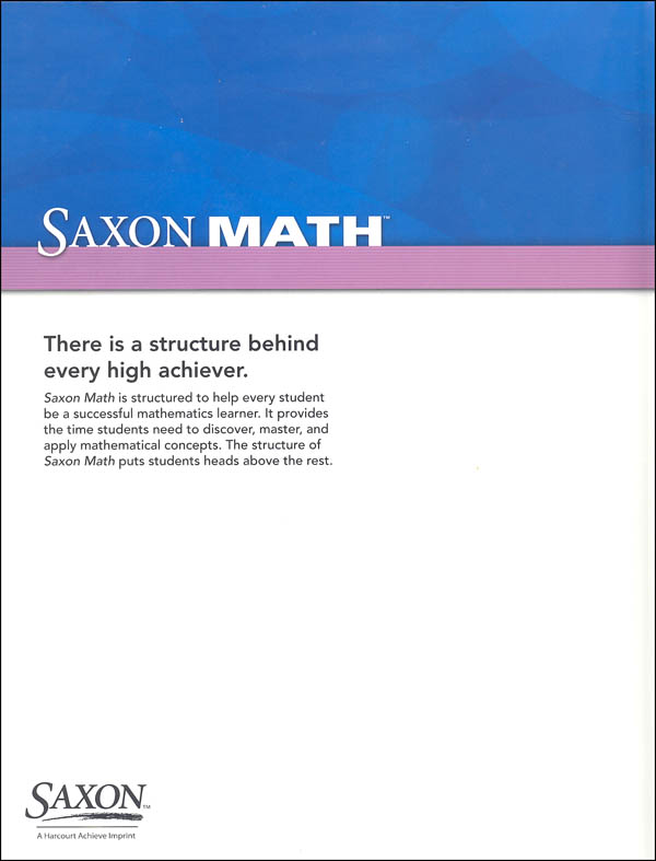 Saxon Math Intermediate 4 Student Edition | Saxon Publishers ...