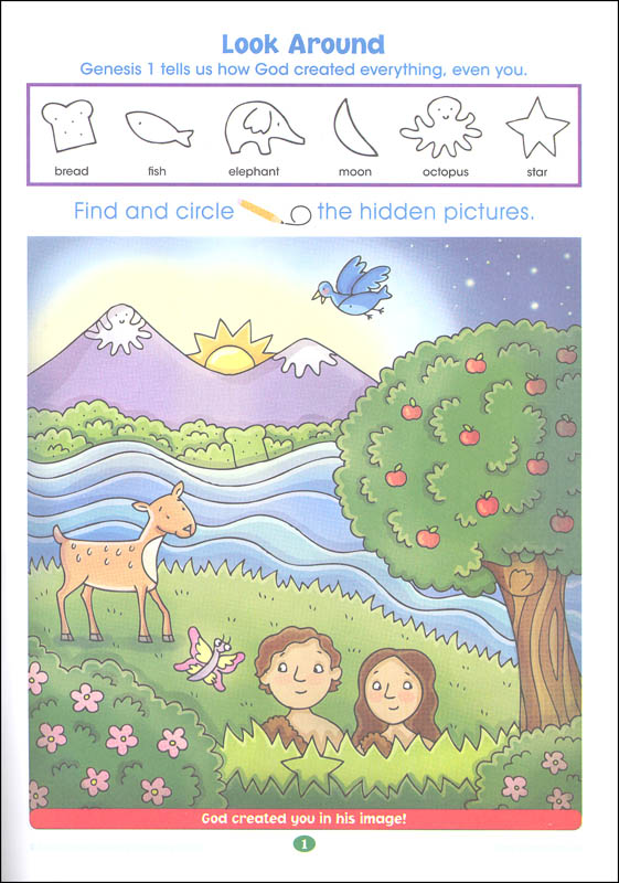 Bible Hidden Pictures Printable