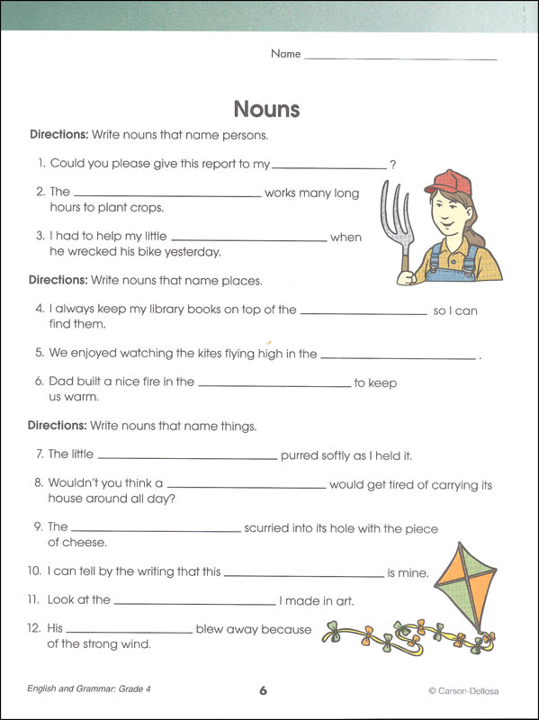 english grammar grade 4 workbook brighter child brighter child