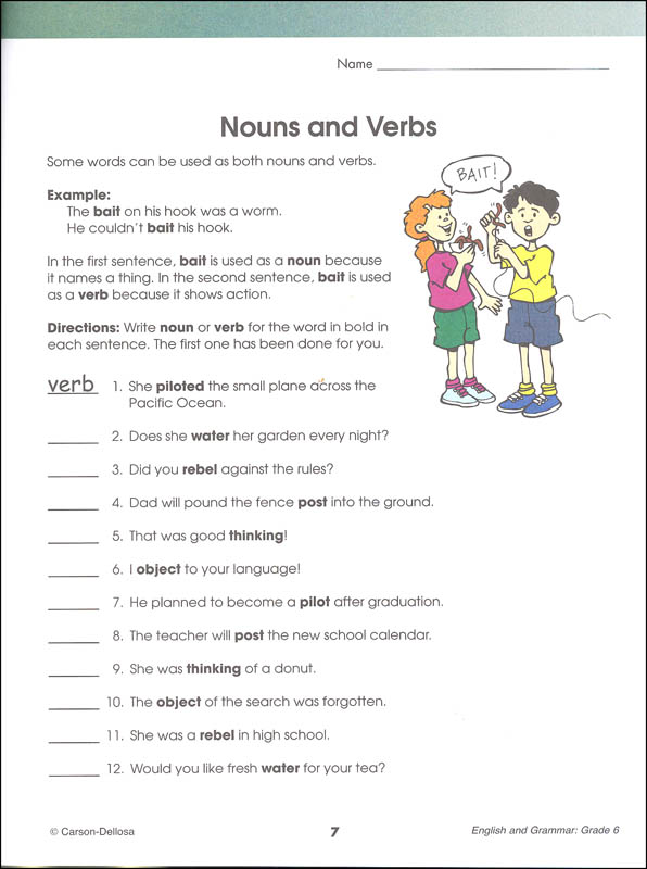 English & Grammar Grade 6 Workbook (Brighter Child) | Brighter Child ...