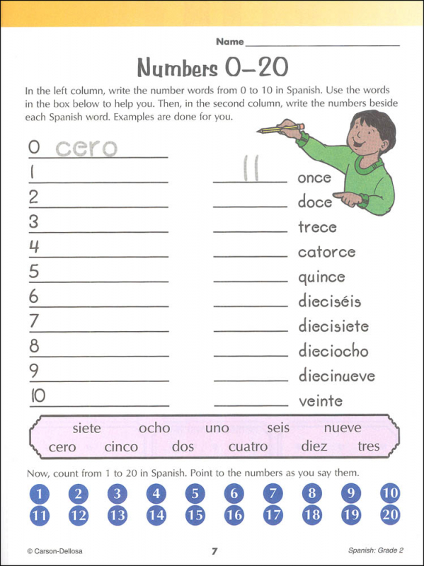 Spanish For 2nd Graders