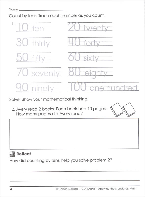 Applying the Standards: Math Kindergarten | Carson-Dellosa | 9781483815657