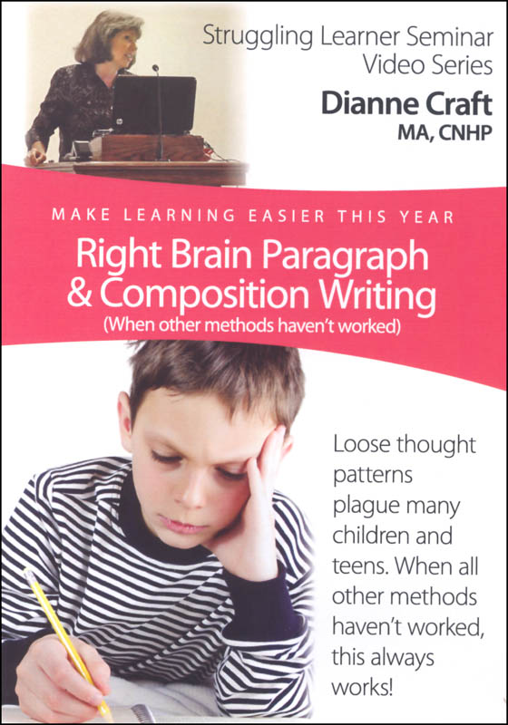 Vamos apagado desenterrar Right Brain Paragraph & Composition Writing DVD | Child Diagnostics |  9780985329860