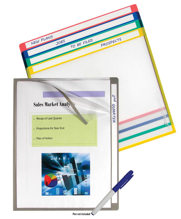 Project Folders with Write-On Tab - Assorted (package of 10) | C-Line ...