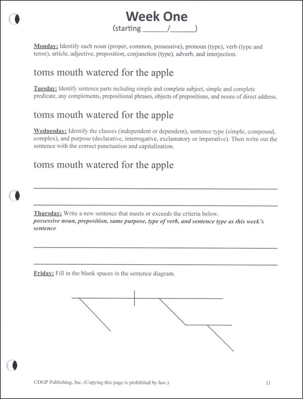 Daily Grammar Practice Dgp Pic tools