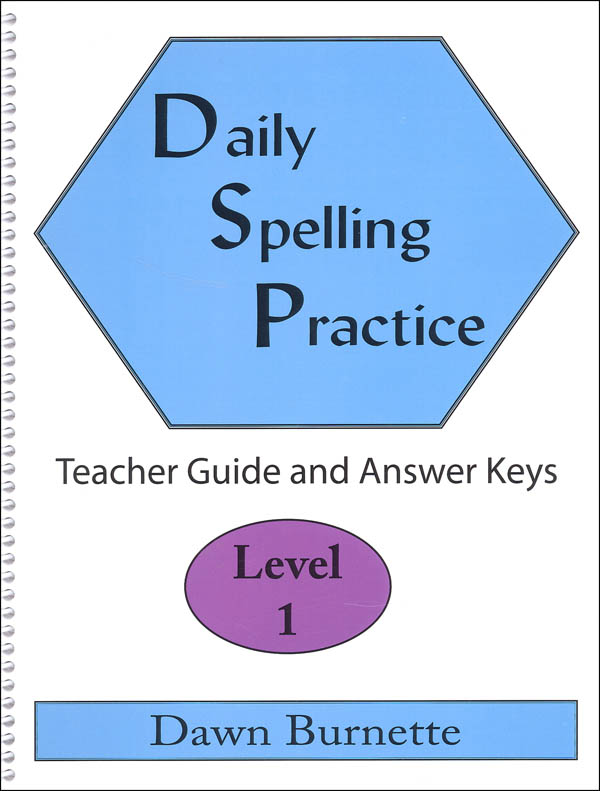 Daily Spelling Practice Level 1 Teacher Guide DGP Publishing