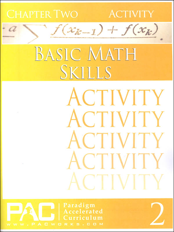 Basic Math Skills: Chapter 2 Activities