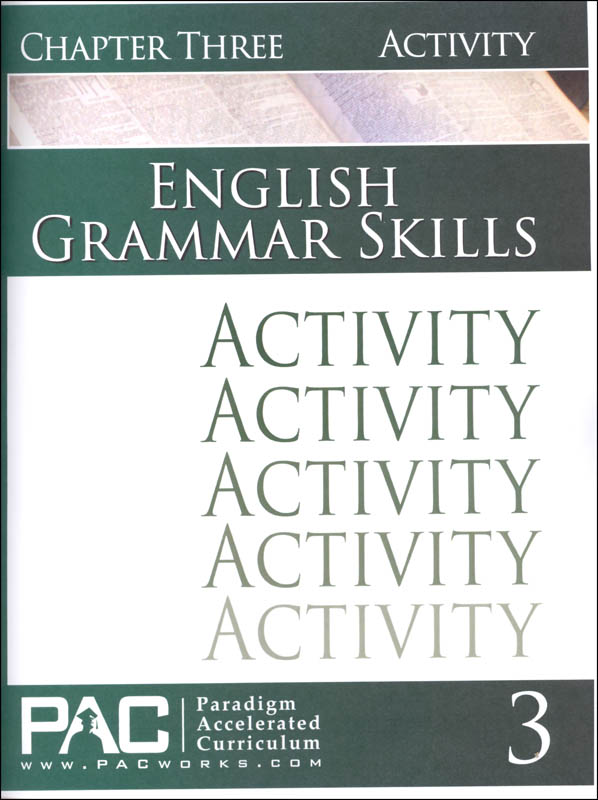 English Grammar Skills: Chapter 3 Activities