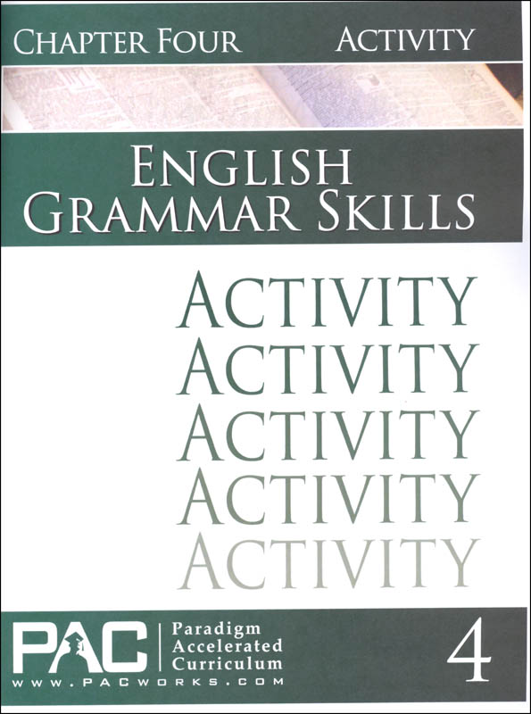 English Grammar Skills: Chapter 4 Activities