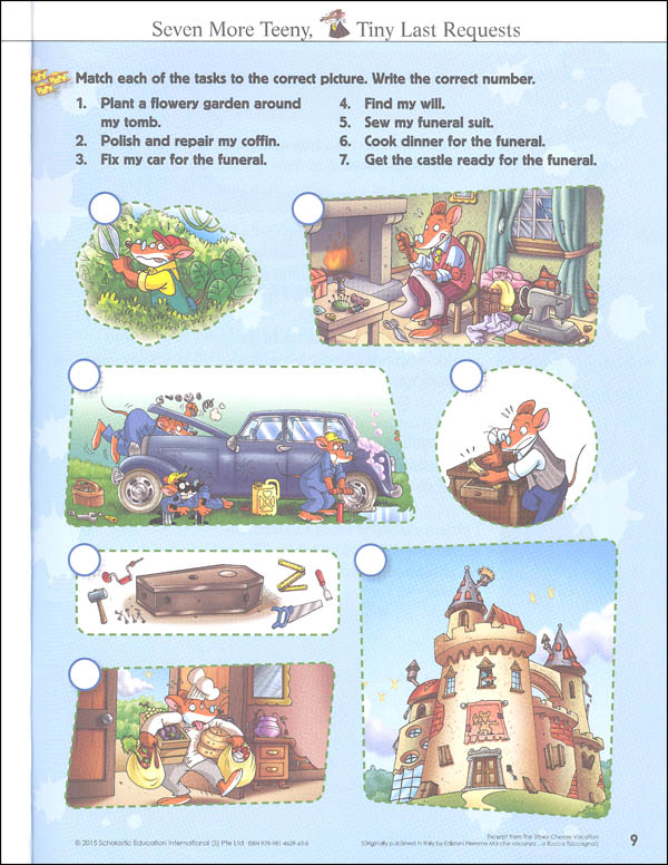 Geronimo Stilton Academy Comprehension Pawbook Level 1 Scholastic Professional Book Divisn