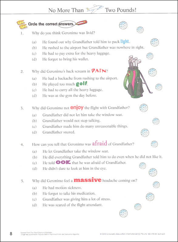 Geronimo Stilton Academy Comprehension Pawbook Level 2 Scholastic Professional Book Divisn