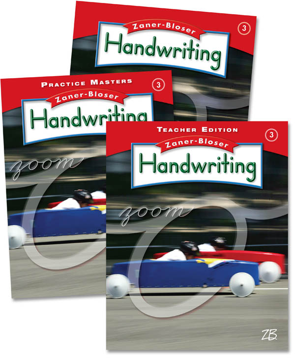 ZanerBloser Handwriting Grade 3 Home School Bundle Student Edition/Teacher Edition/Practice
