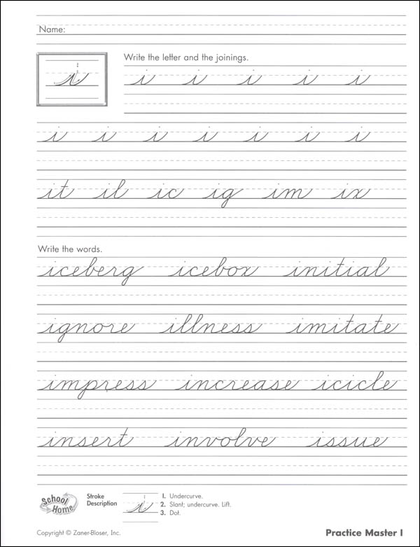 Zaner-Bloser Handwriting Grade 4 Home School Bundle - Student Edition ...