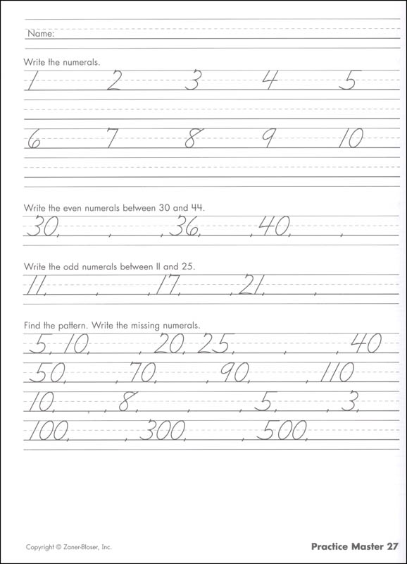 zaner bloser handwriting grade 4 home school bundle student edition