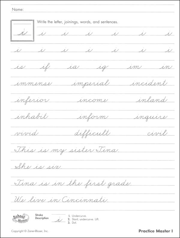 Zaner-Bloser Handwriting Grade 5 Home School Bundle - Student Edition ...
