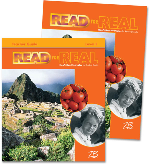 ZanerBloser Read for Real Level E Home School Bundle Student Edition/Teacher Edition Zaner