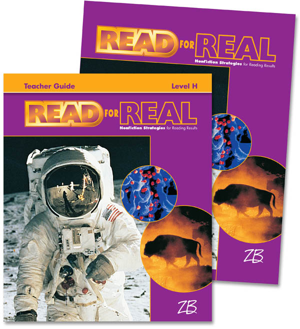 ZanerBloser Read for Real Level H Home School Bundle Student Edition/Teacher Edition Zaner