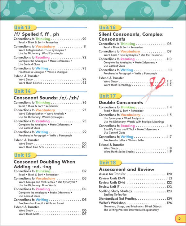 ZanerBloser Spelling Connections Grade 6 Student Edition (2012 edition