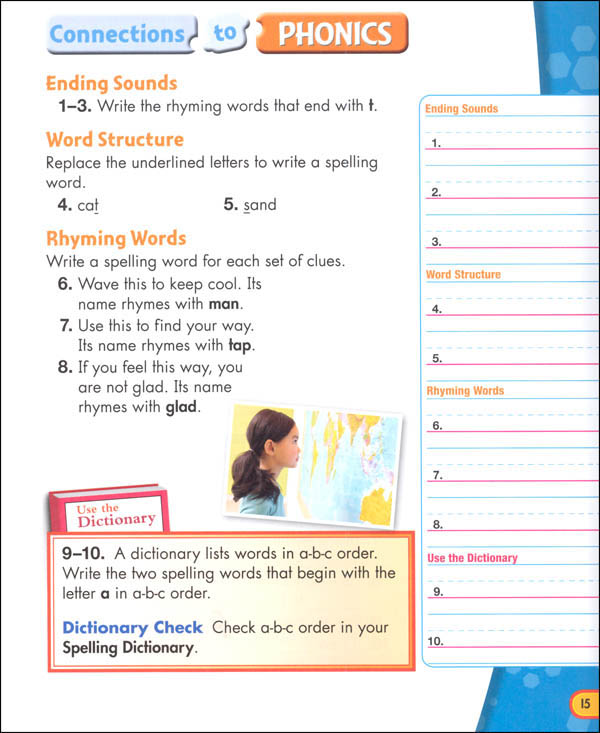 Zaner-Bloser Spelling Connections Grade 2 Home School Bundle -Student ...