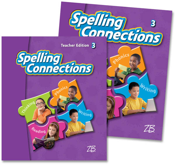 ZanerBloser Spelling Connections Grade 3 Home School Bundle Student