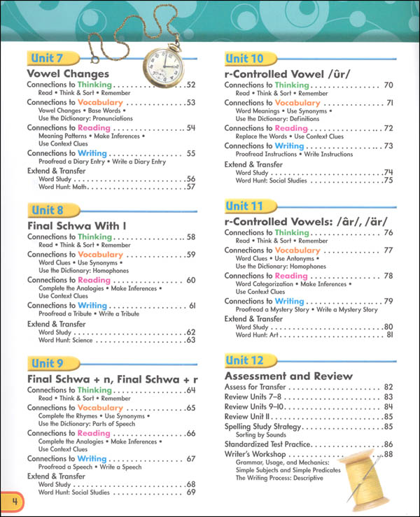 ZanerBloser Spelling Connections Grade 5 Student Edition (2012 edition