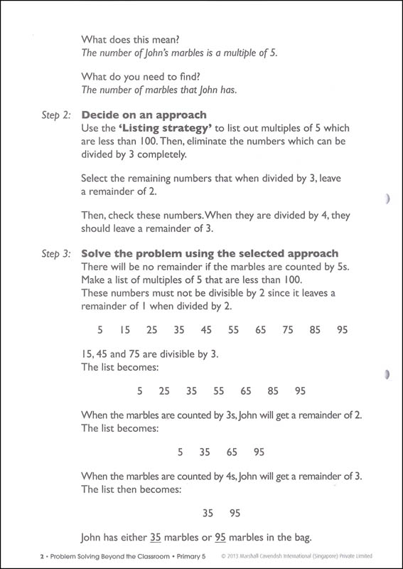 Problem Solving Beyond the Classroom Primary 5 | Marshall Cavendish ...