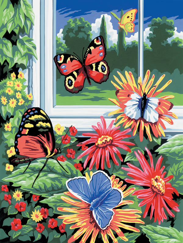 Painting By Numbers Butterflies (Junior Small) Royal & Langnickel