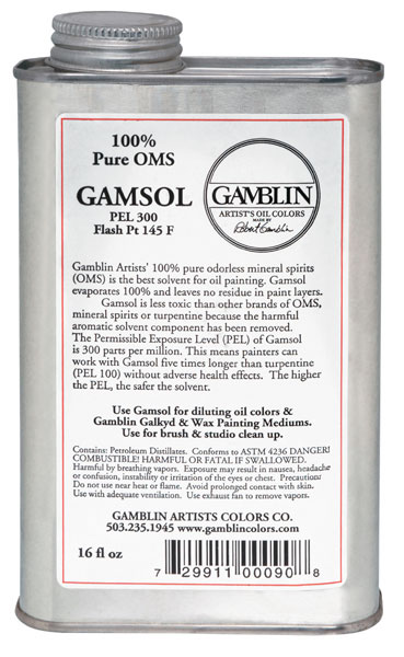 Gamsol Odorless Mineral Spirits - 16oz.