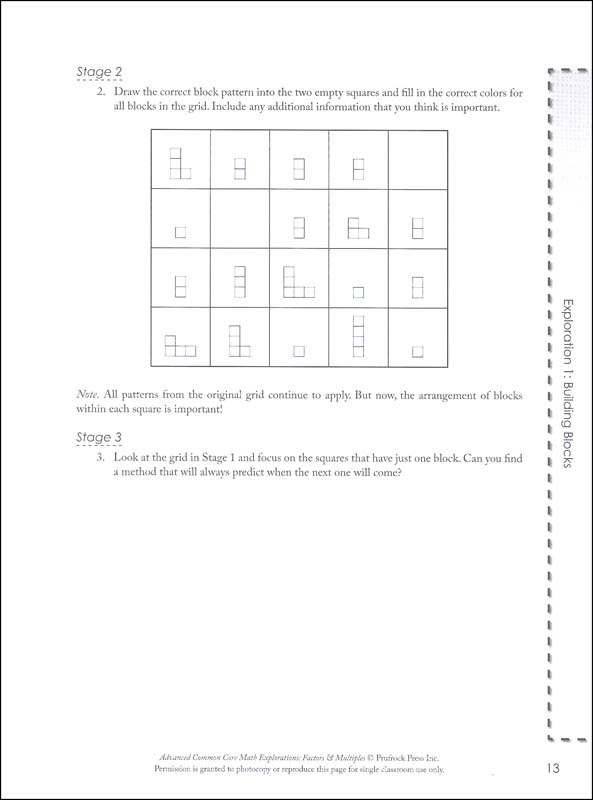 Advanced Common Core Math Explorations Factors And Multiples 