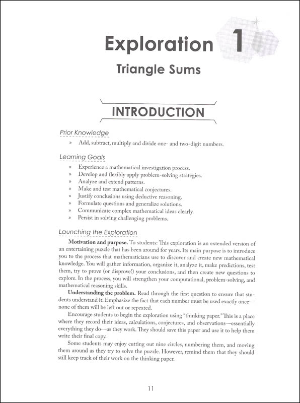 Advanced Common Core Math Explorations Numbers And Operations 