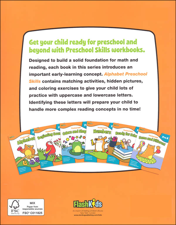 Preschool Skills: Alphabet | Flash Kids | 9781411434219