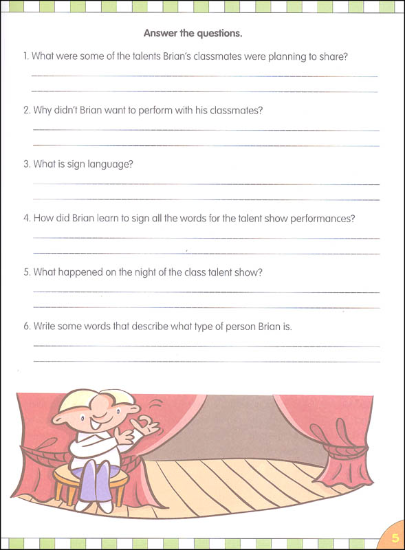 reading comprehension grade 4 flash skills flash kids