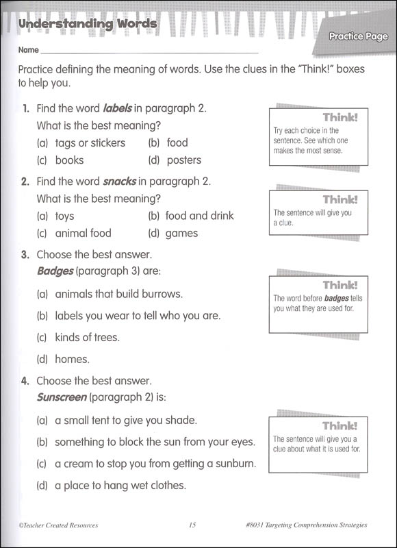 Targeting Comprehension Strategies for the Common Core Grade 2