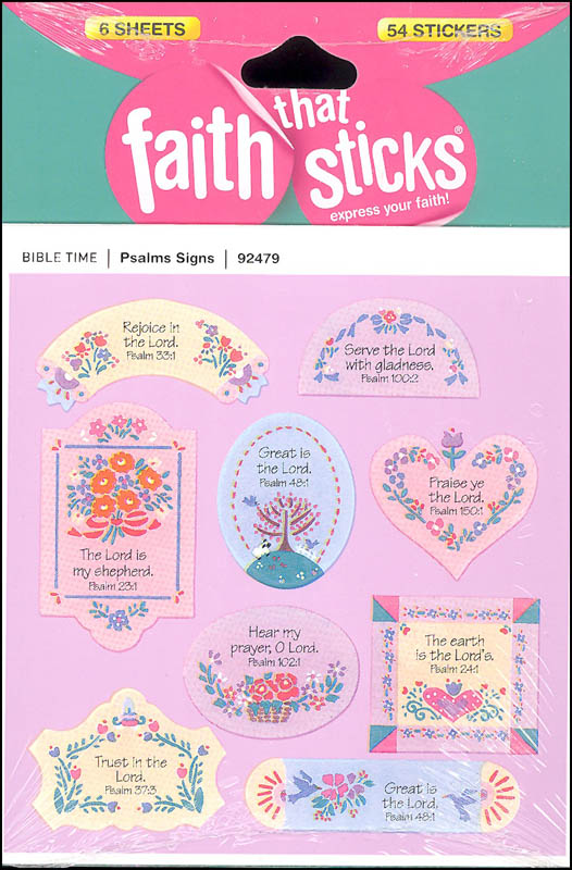 Psalms Signs Stickers (Faith That Sticks)