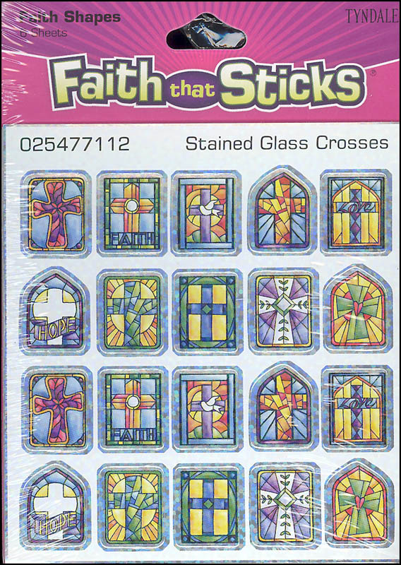 Stained Glass Crosses Stickers (Faith That Sticks)