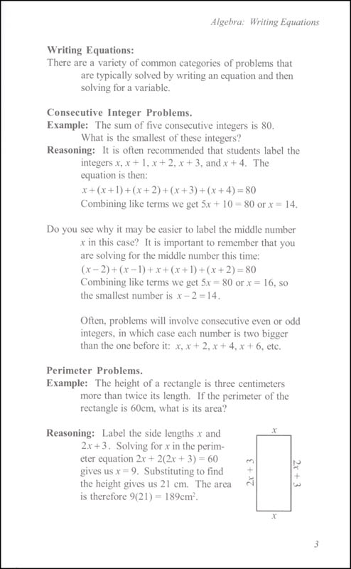 math problem solving middle school