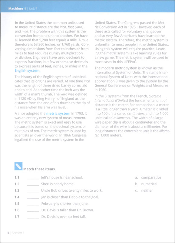 Science 8 Lifepac - Unit 7 Worktext 