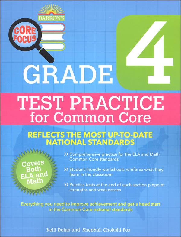 Test Practice for Common Core Grade 4 (Barron's Core Focus Workbook)