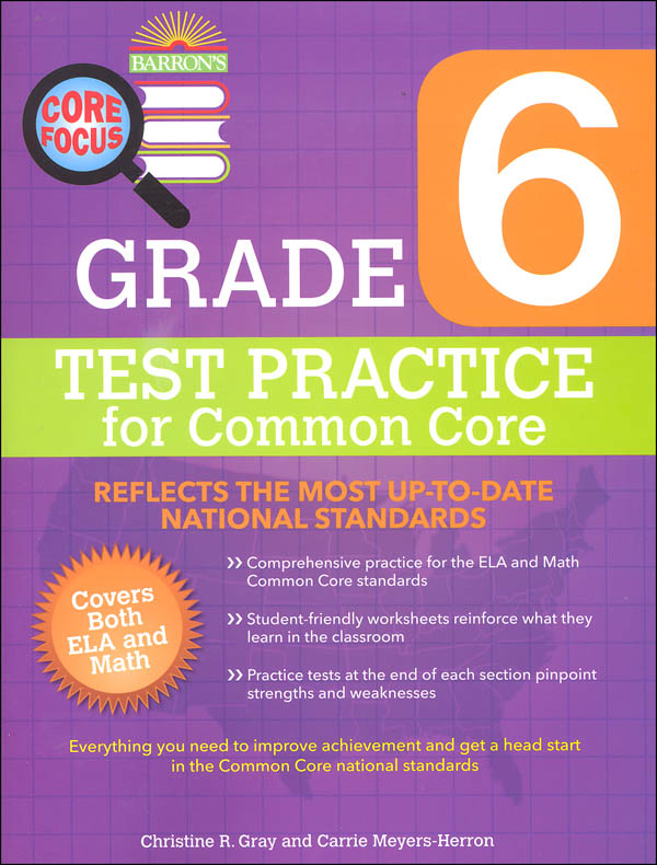 Test Practice for Common Core Grade 6 (Barron's Core Focus Workbook)