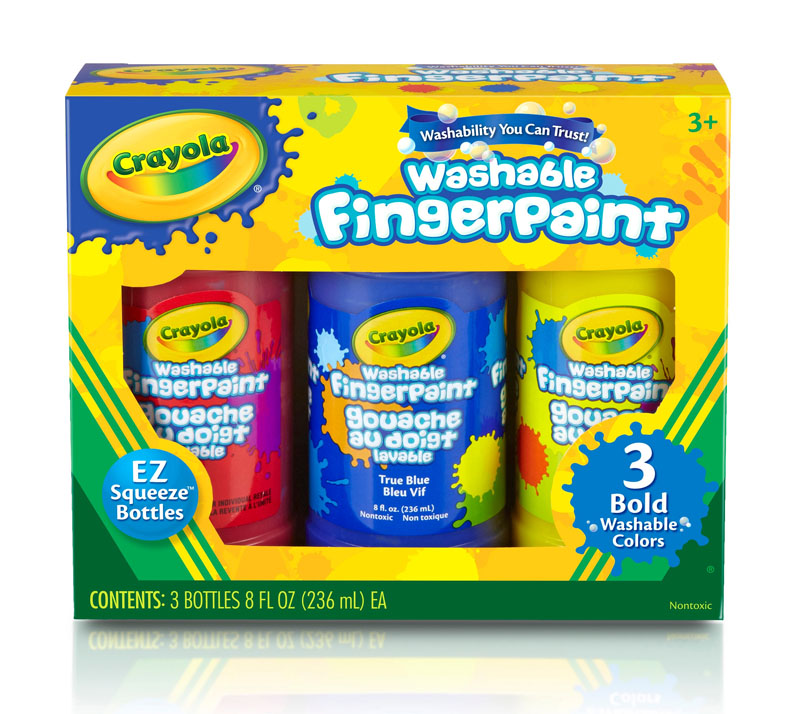 Crayola Washable Bold Fingerpaints - Primary Colors 3-pack 8 oz.