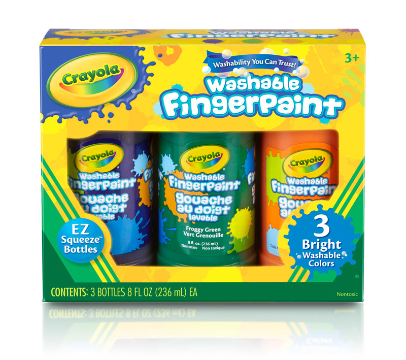 Crayola Washable Bright Fingerpaints - Secondary Colors 3-pack 8 oz.