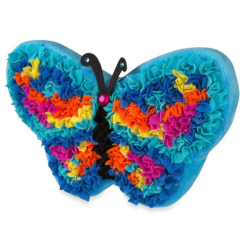 plush butterfly pillow