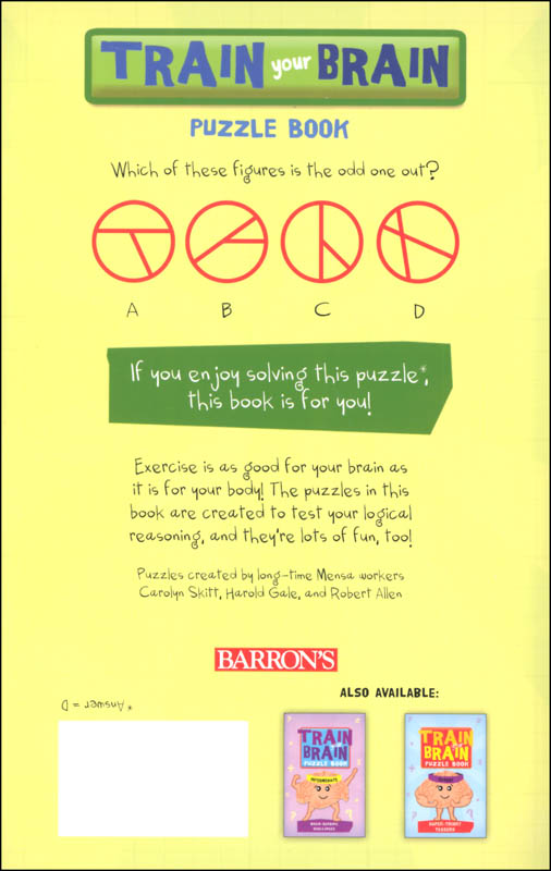 Train Your Brain Puzzle Book Beginner MindTwisting Puzzles