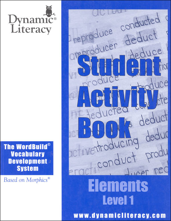 WordBuild Elements Level 1 Student Activity Book