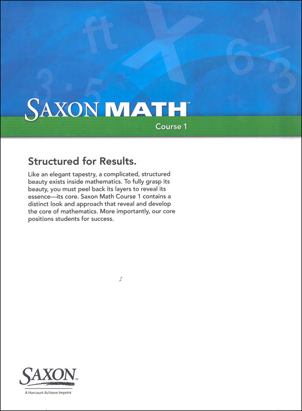 saxon math course 1 homework answers