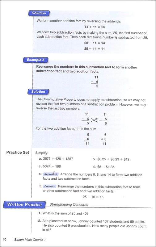 Saxon Math Course 1 Student Edition | Saxon Publishers | 9781591417835