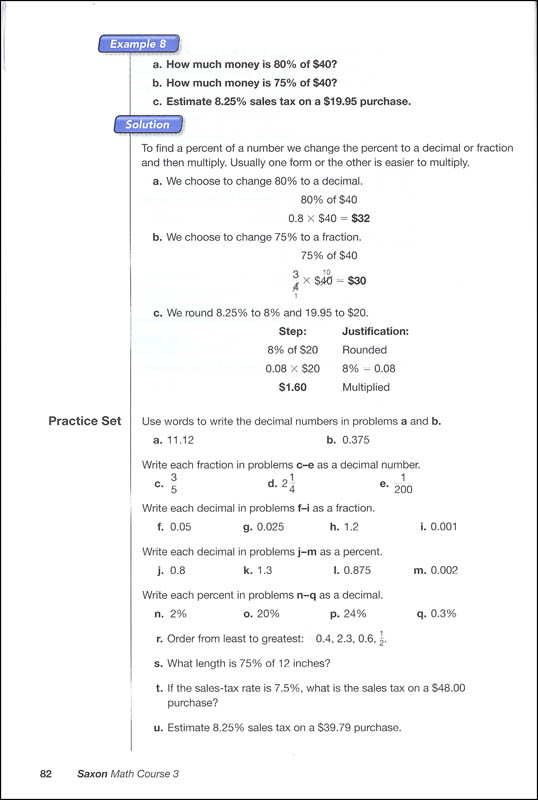 Saxon algebra 2 test