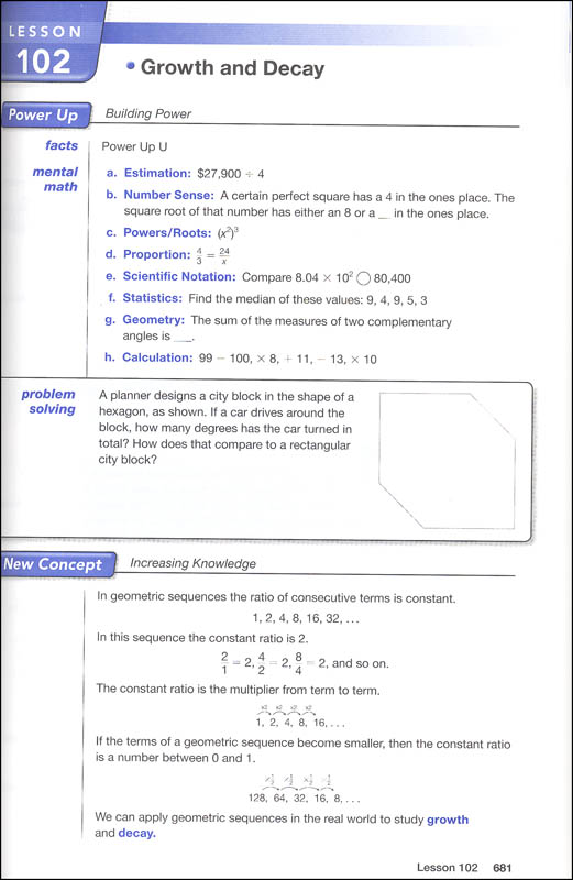 Saxon Math Course 3 Student Edition Saxon Publishers 9781591418849