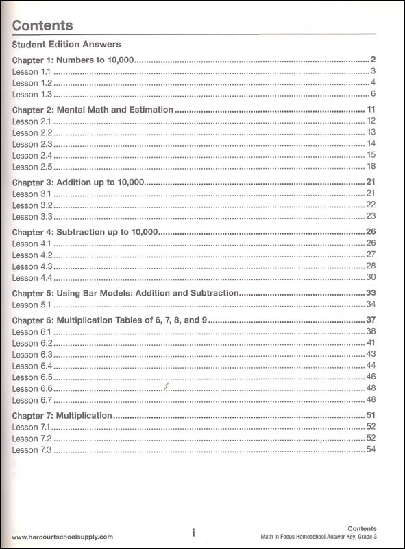 Math In Focus Singapore Math Homeschool Answer Key Grade 3 Marshall Cavendish 9780544053953 Math in focus singapore math homeschool answer key grade 3 marshall cavendish 9780544053953