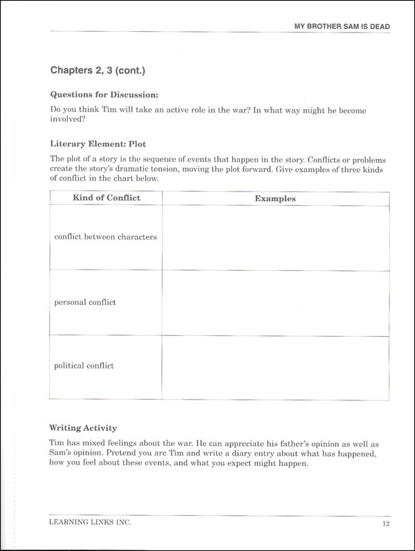 My Brother Sam Is Dead Literature Guide Answers 13+ Pages Summary [1.6mb] - Updated 